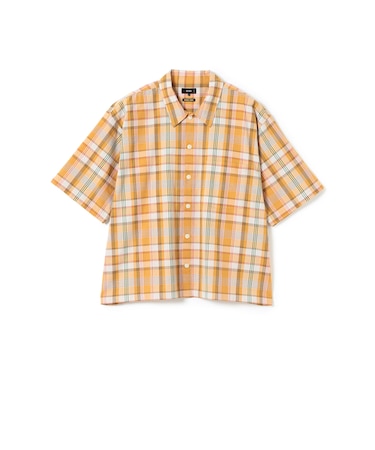 チェック ショート シャツ