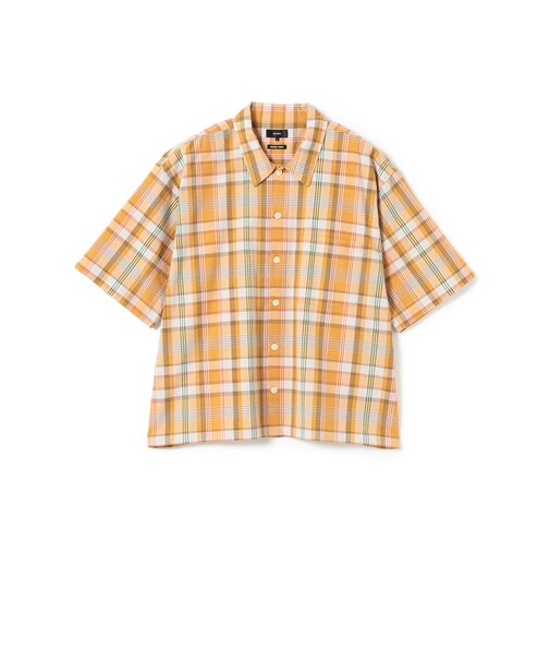 チェック ショート シャツ