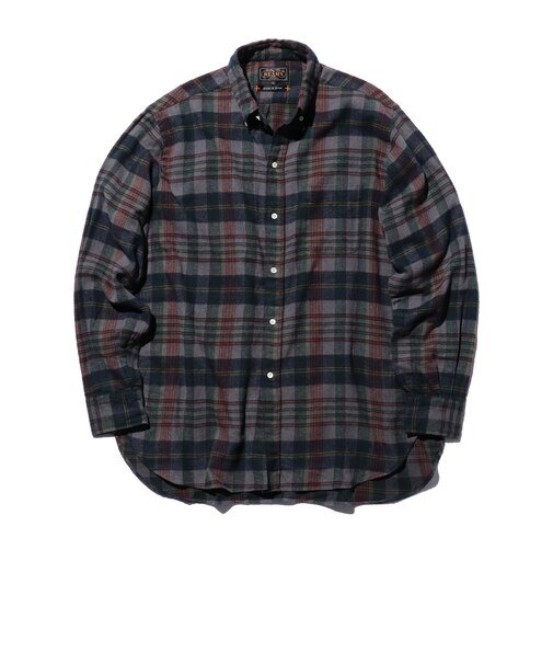 B.D. Classic-fit Indian flannel Plaid Over Dye