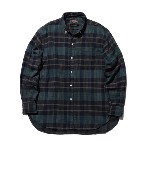 B.D. Classic-fit Indian flannel Plaid Over Dye