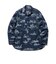 WORK Classic-fit Denim Discharge Jouy Print