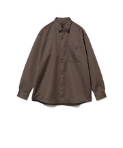 リラックスフィット レザールック シャツ
