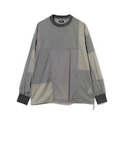ワイドフィット パッチワーク ロングスリーブTシャツ
