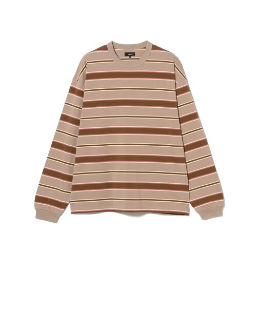 ボーダー ルーズ ロングスリーブTシャツ