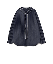 ベースボール ストライプ シャツ