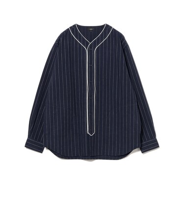 ベースボール ストライプ シャツ