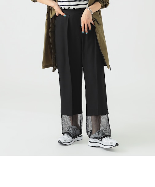撥水 メッシュヘム パンツ