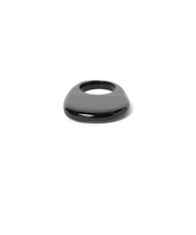 L’INDO CHINEUR / High rounded ring in plain black horn