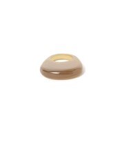 L’INDO CHINEUR / High rounded ring in plain black horn