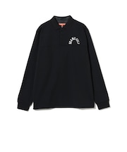 ORANGE LABEL / アーチロゴ 切替え ストレッチ 長袖ポロシャツ（UVカット）
