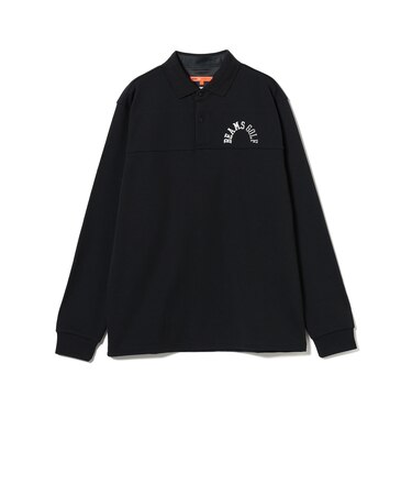 ORANGE LABEL / アーチロゴ 切替え ストレッチ 長袖ポロシャツ（UVカット）