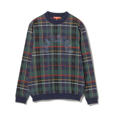 ORANGE LABEL / アーチカレッジロゴ コットン プルオーバー(チェック)