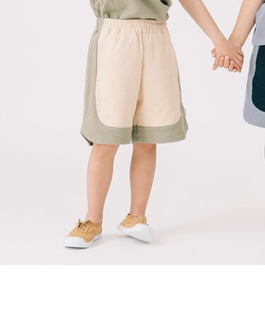 配色 切り替え ショートパンツ (100~140cm)
