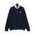 ORANGE LABEL / 襟裏ロゴ ハーフジップ ニット