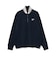 ORANGE LABEL / 襟裏ロゴ ハーフジップ ニット