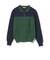 ORANGE LABEL / バイカラー ポロ襟 ニットプルオーバー