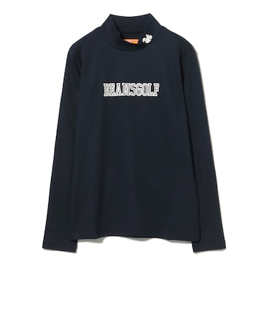 ORANGE LABEL / リスプリント モックネックシャツ(UVカット・接触冷感)