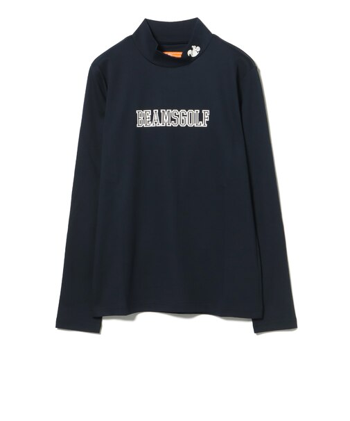 ORANGE LABEL / リスプリント モックネックシャツ(UVカット・接触冷感)