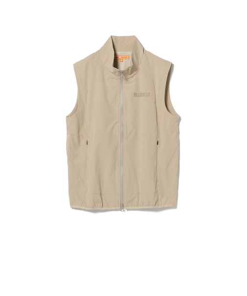 ORANGE LABEL / ストレッチタフタ フルジップ 切替ベスト【STRETCH】