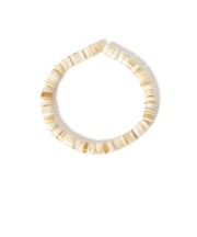 L’INDO CHINEUR / Pastilles elastic bracelet in blond horn