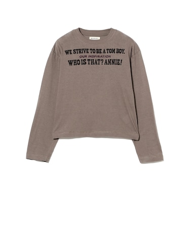 ボーイ メッセージ ロングスリーブ Tシャツ