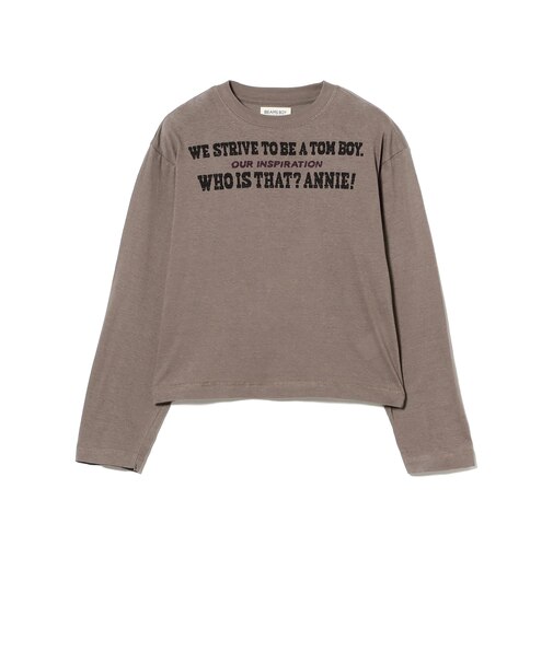 ボーイ メッセージ ロングスリーブ Tシャツ