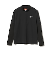 ORANGE LABEL / ワッフル切り替え ロングスリーブモックネック