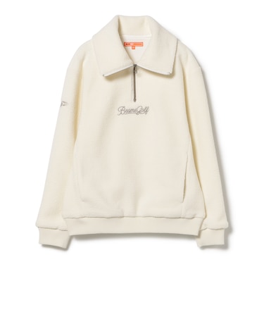 ORANGE LABEL / ボア ハーフジップ プルオーバー