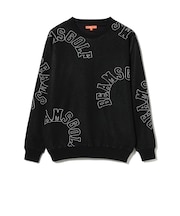 ORANGE LABEL / エアシャット裏地付き ロゴ柄 ニット