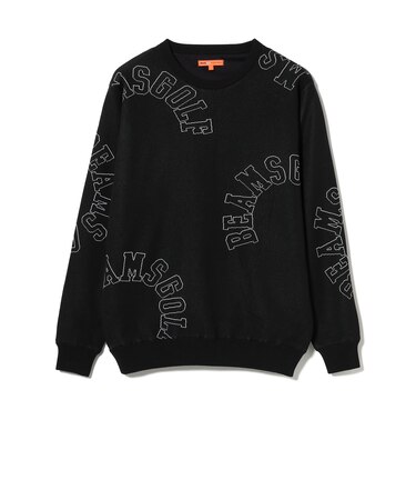 ORANGE LABEL / エアシャット裏地付き ロゴ柄 ニット