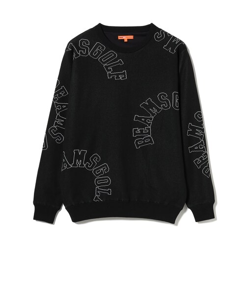 ORANGE LABEL / エアシャット裏地付き ロゴ柄 ニット