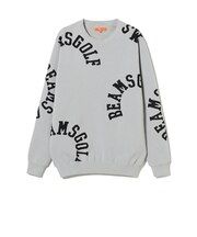 ORANGE LABEL / エアシャット裏地付き ロゴ柄 ニット