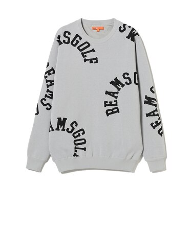 ORANGE LABEL / エアシャット裏地付き ロゴ柄 ニット
