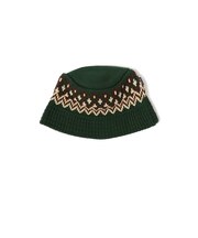 ジャカード ニット バケットハット