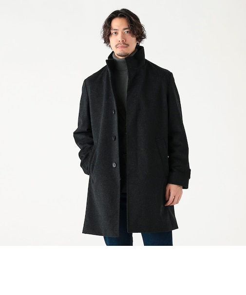 防風 タスマニアウール スタンドカラーコート 25FW