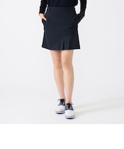 PURPLE LABEL / 切替ストライプ ストレッチ プリーツスカート
