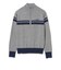 PURPLE LABEL / ハーフジップ ボーダー ニット