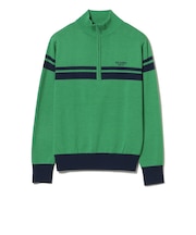 PURPLE LABEL / ハーフジップ ボーダー ニット