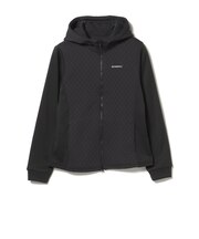 PURPLE LABEL / キルト 切り替え ジップアップ フーディー
