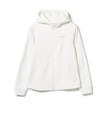 PURPLE LABEL / キルト 切り替え ジップアップ フーディー
