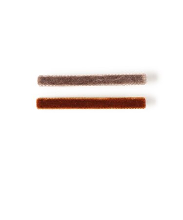 ベロア ヘア クリップ 2セット