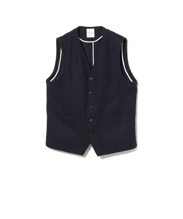 sage de cret /  Harris Tweed ベスト