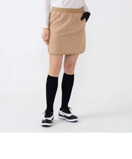PURPLE LABEL / 切り替え ワッフルフリース スカート