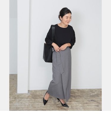 LEE × Demi-Luxe BEAMS / ラップ ロングスカート .M