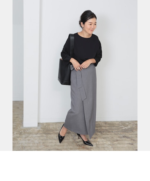 LEE × Demi-Luxe BEAMS / ラップ ロングスカート .M