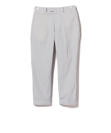 BEAMS PLUS / COOLMAX(R)シアサッカー アイビートラウザーズ アンクルカット