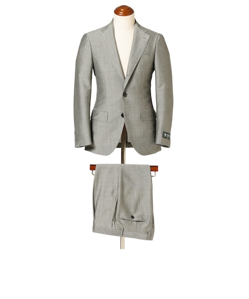 DORMEUIL モヘヤウール ソリッド スーツ