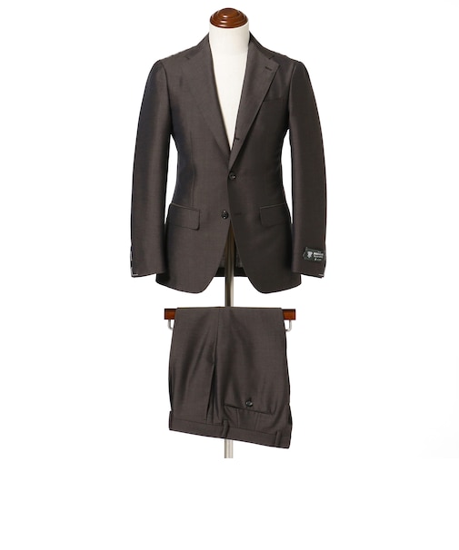 DORMEUIL モヘヤウール ソリッド スーツ