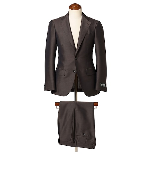 DORMEUIL モヘヤウール ソリッド スーツ