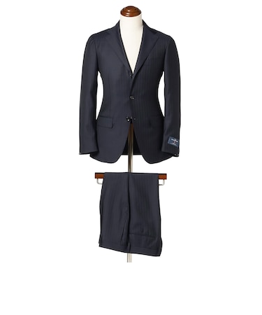 Ermenegildo Zegna ウール シャドーストライプ スーツ